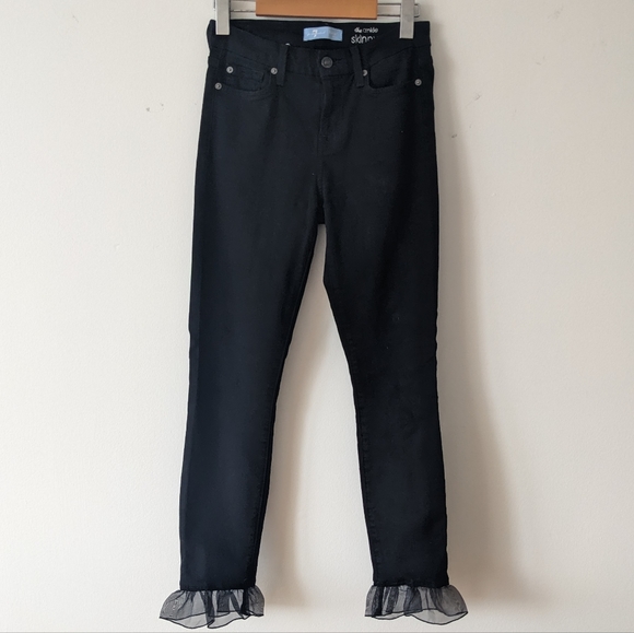 Black 7 for all mankind organza ruffle jegging - Picture 3 of 5